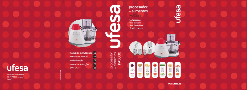 Page 1 de la notice Manuel d'utilisation et d'entretien Ufesa PA5000