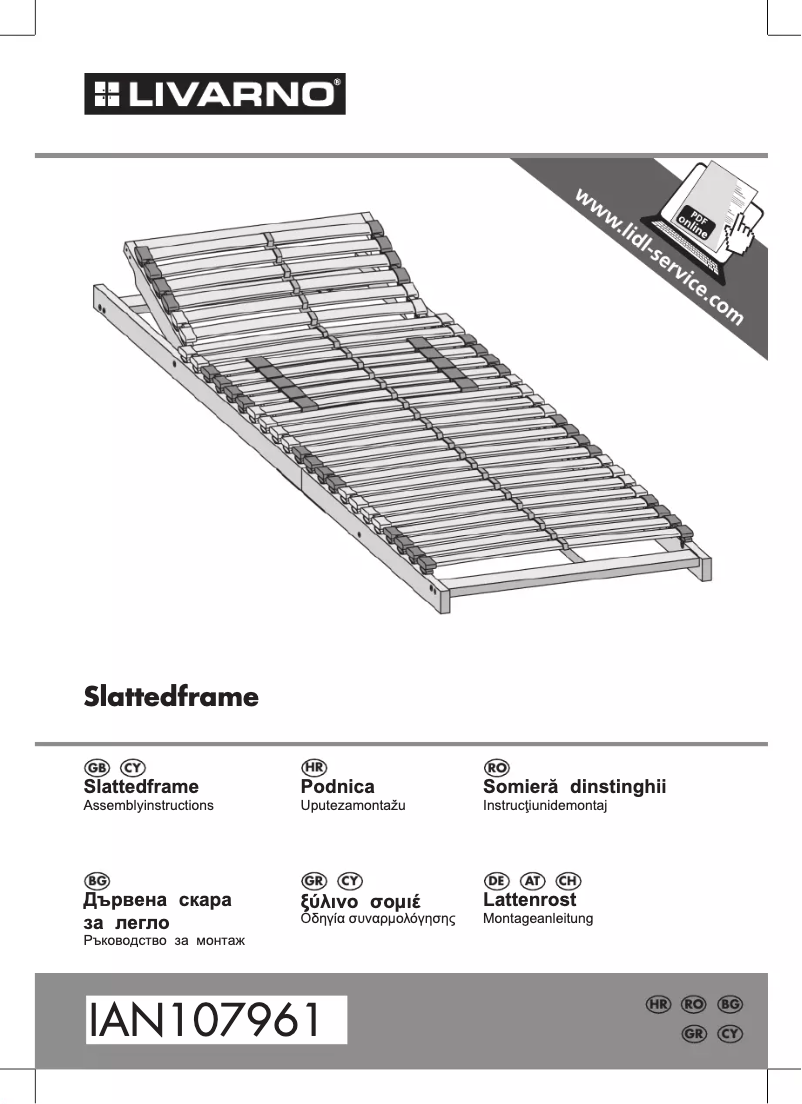 Image de la première page du manuel de l'appareil IAN 107961