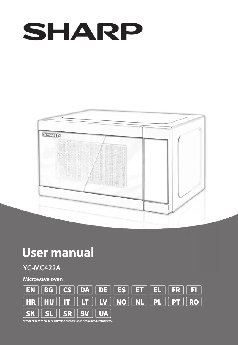 Page 1 de la notice Manuel utilisateur Sharp YC-MC422A