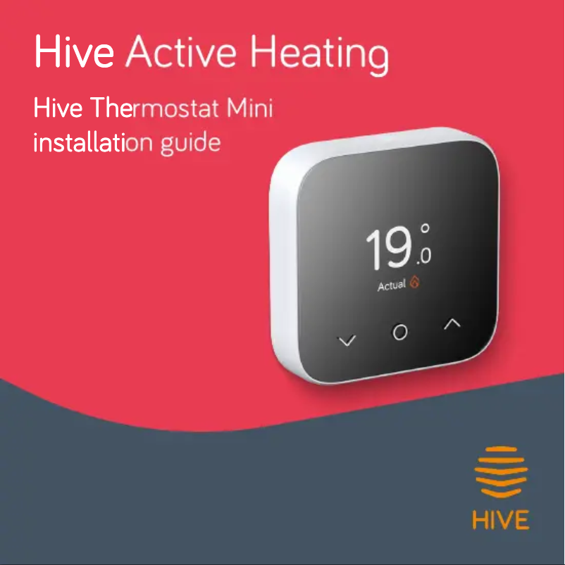 Page 1 de la notice Guide d'installation Hive Thermostat Mini