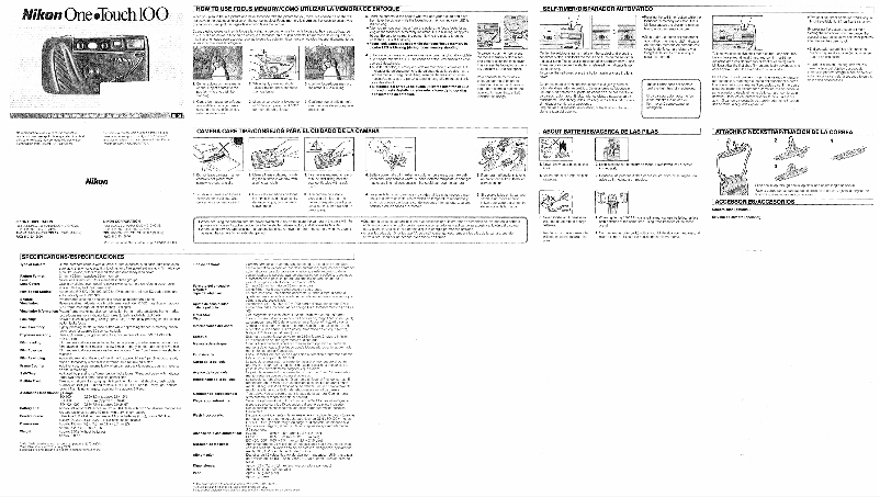 Page n°1 - Manuel utilisateur Nikon One Touch 100