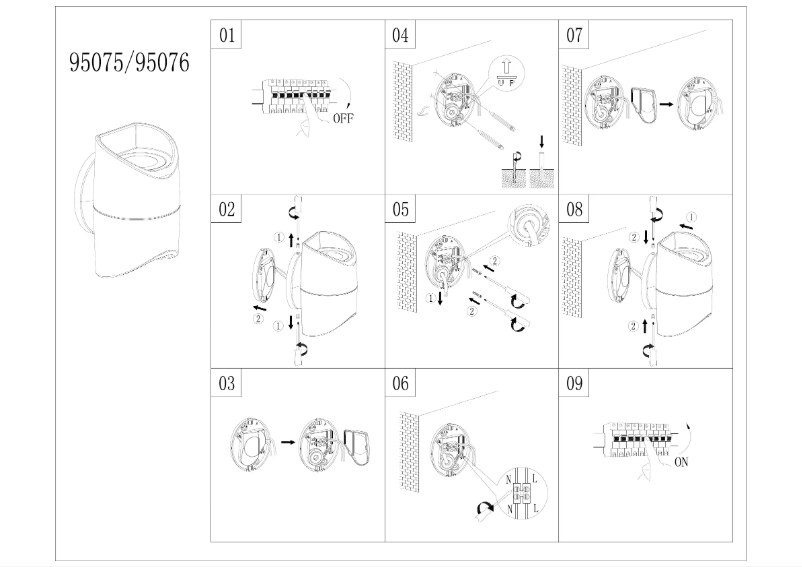 Page 1 de la notice Manuel utilisateur Eglo Abrantes