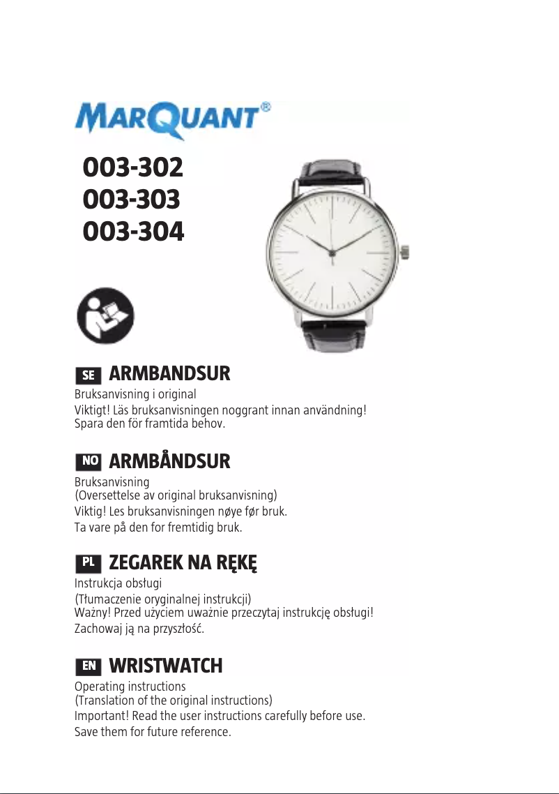 Imagen de la primera página del manual del dispositivo 003-302