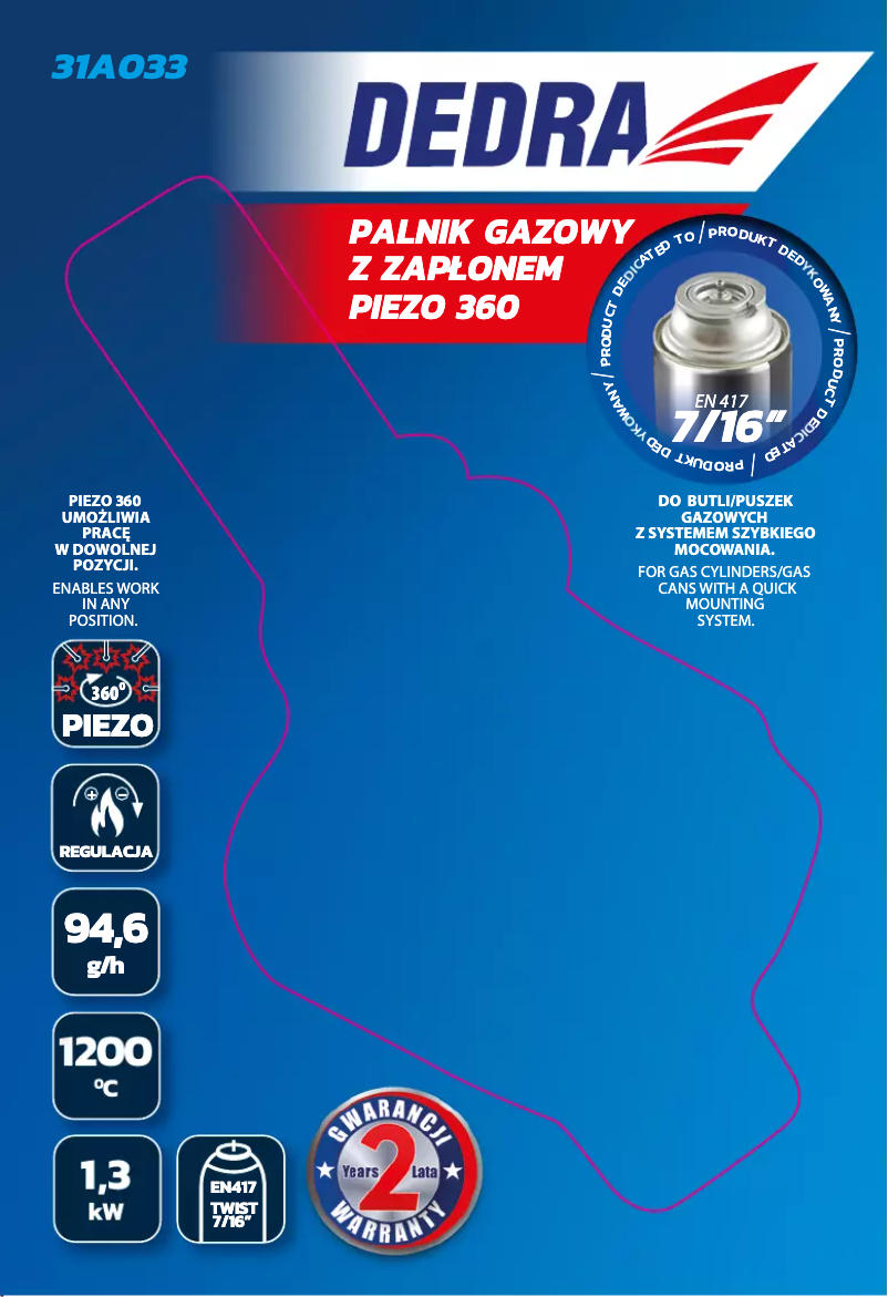 Page 1 de la notice Manuel utilisateur DEDRA 31A033