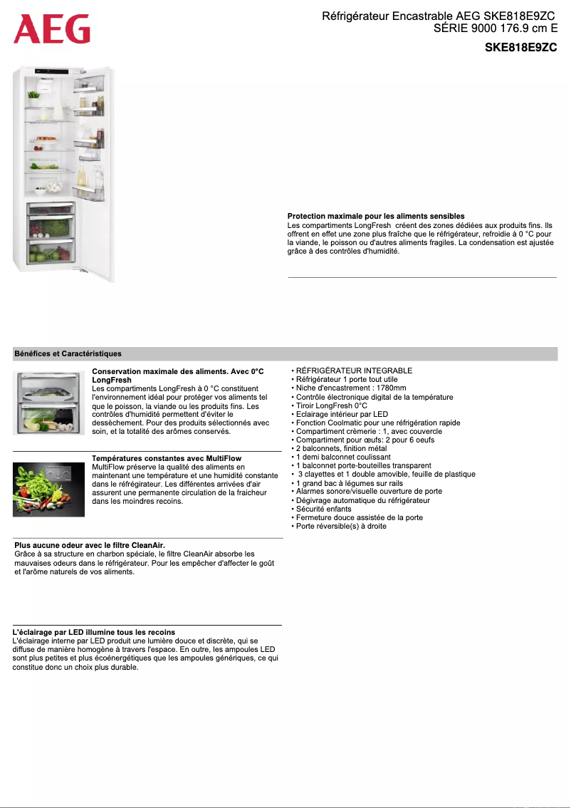 Image de la première page du manuel de l'appareil SKE818E9ZC