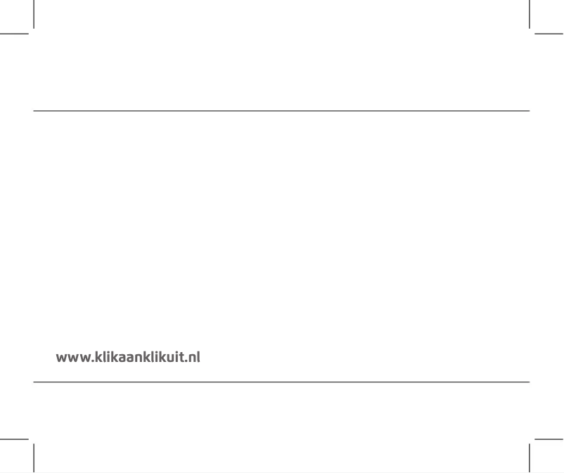 Page n°1 - Manuel utilisateur KlikaanKlikuit ALED-MR2705