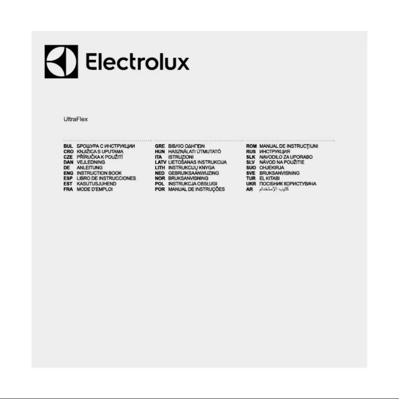 Page n°1 - Manuel utilisateur Electrolux EUF8GREEN