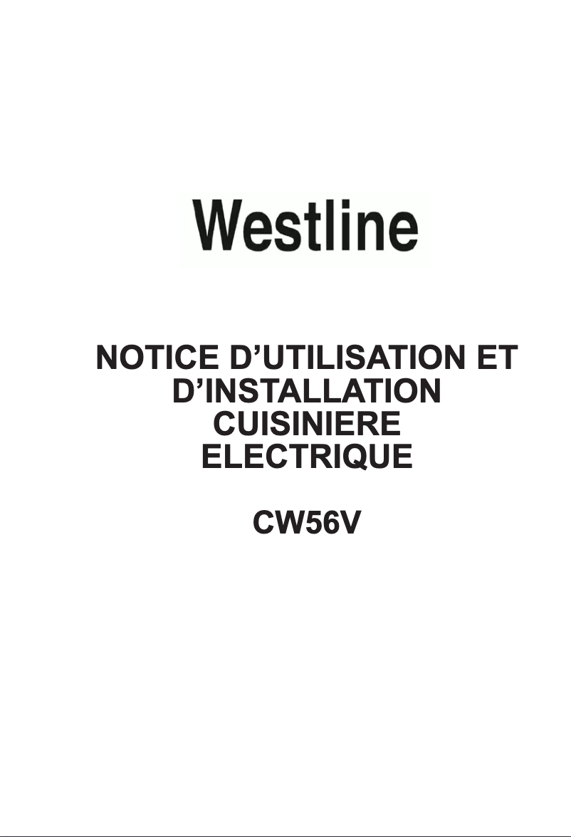 Image de la première page du manuel de l'appareil CW56V