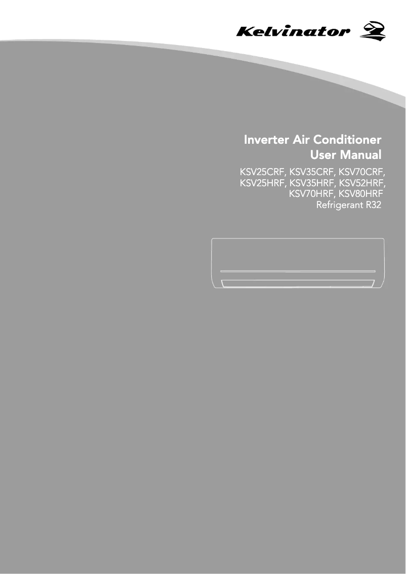 Page n°1 - Mode d'emploi Kelvinator KSV52HRF