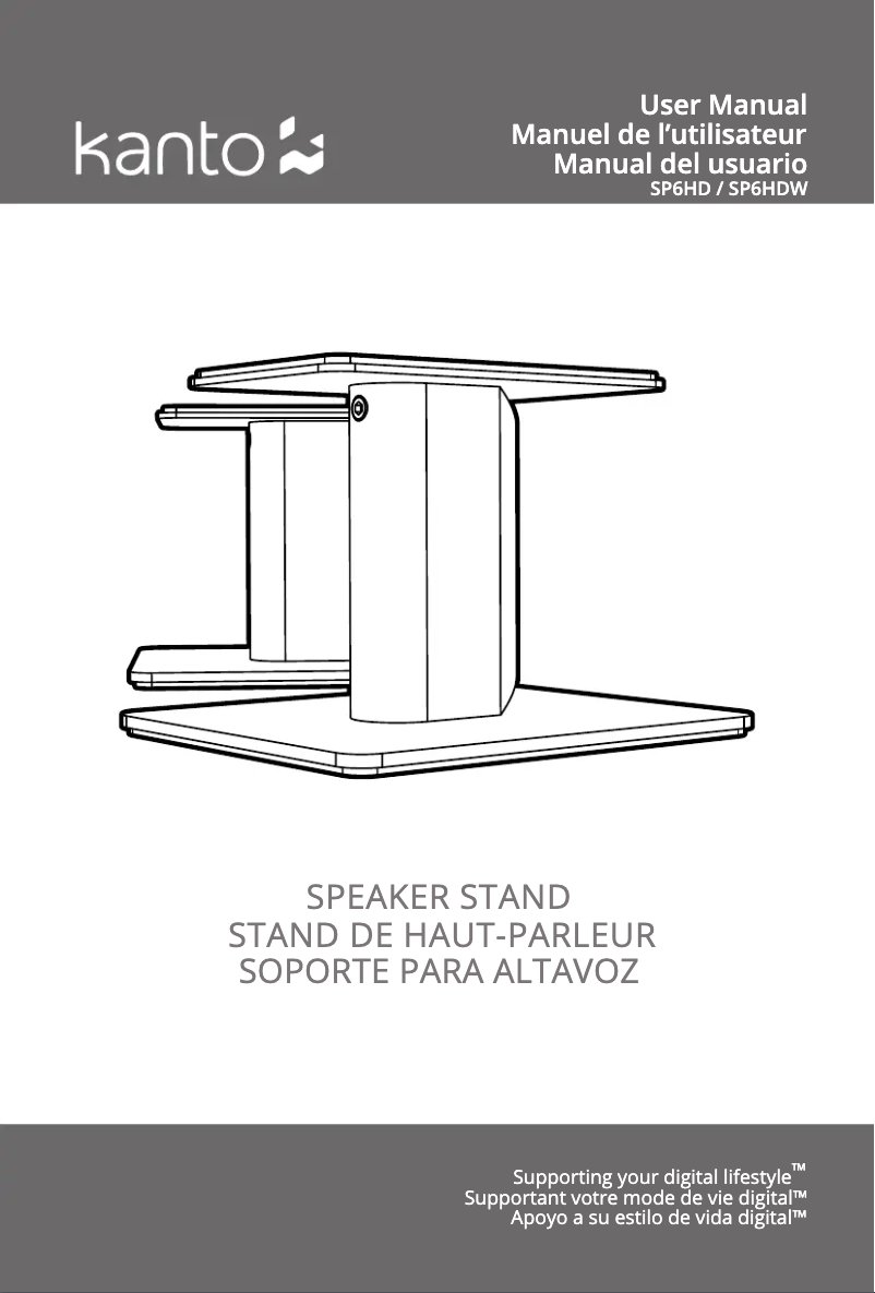 Página 1 del manual Manual de usuario Kanto SP6HD