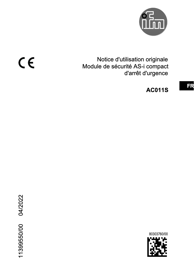 Imagen de la primera página del manual del dispositivo AC011S