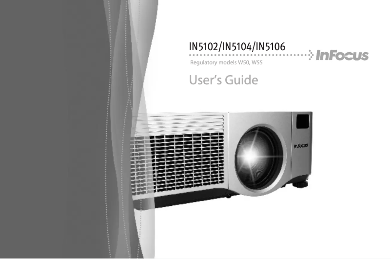 Page 1 de la notice Manuel utilisateur InFocus IN5104
