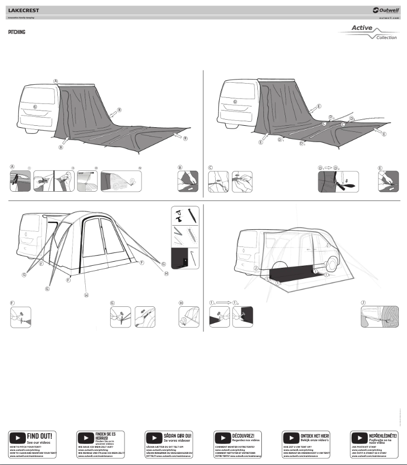 Page 1 de la notice Manuel utilisateur Outwell Lakecrest