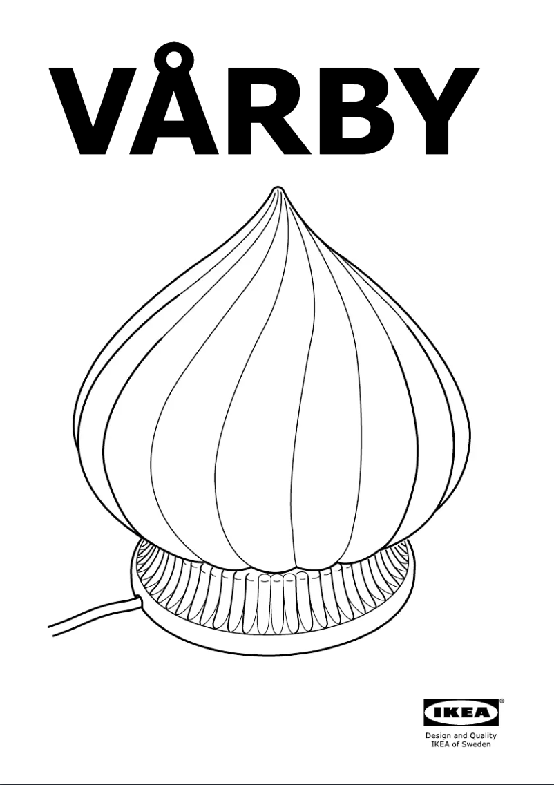 Image de la première page du manuel de l'appareil VARBY