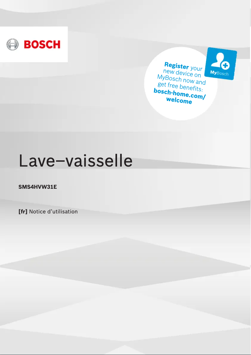 Image de la première page du manuel de l'appareil Serie 4 SMS4HVW31E