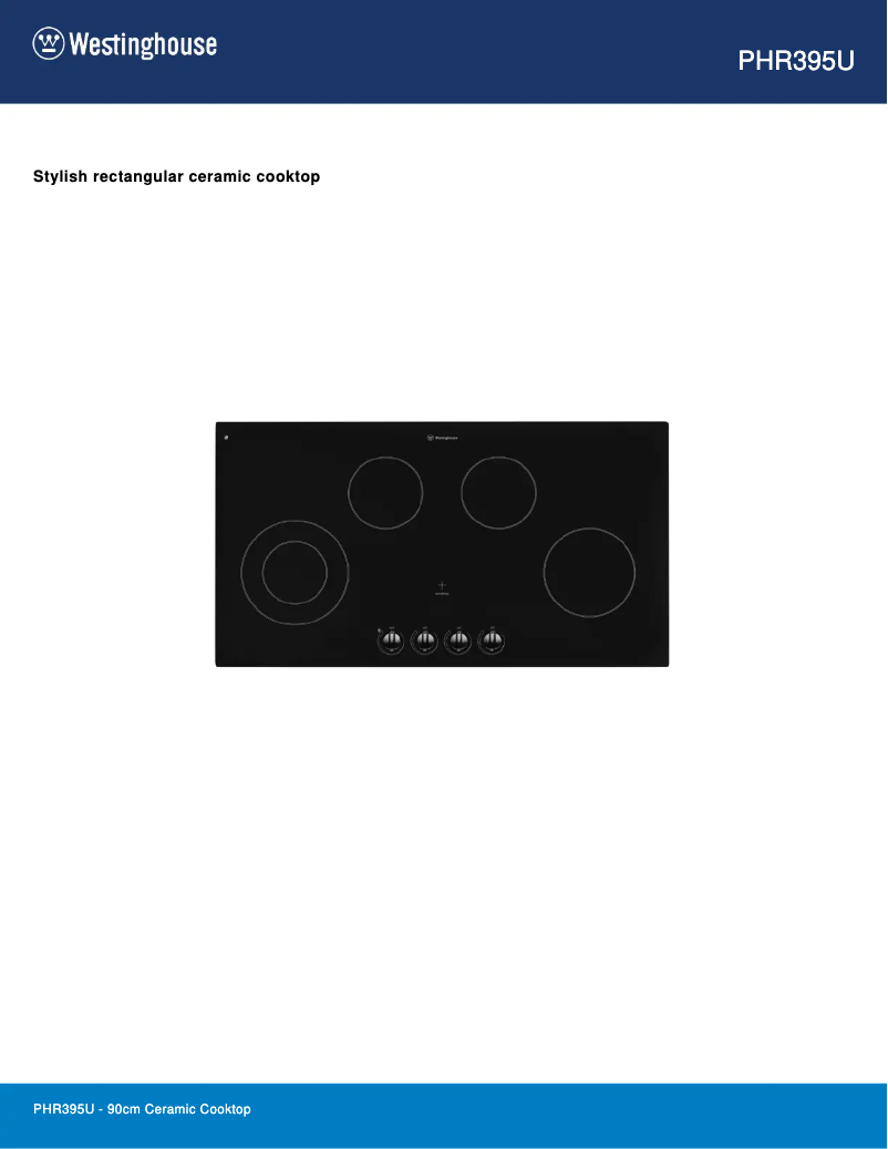 Image de la première page du manuel de l'appareil PHR395U