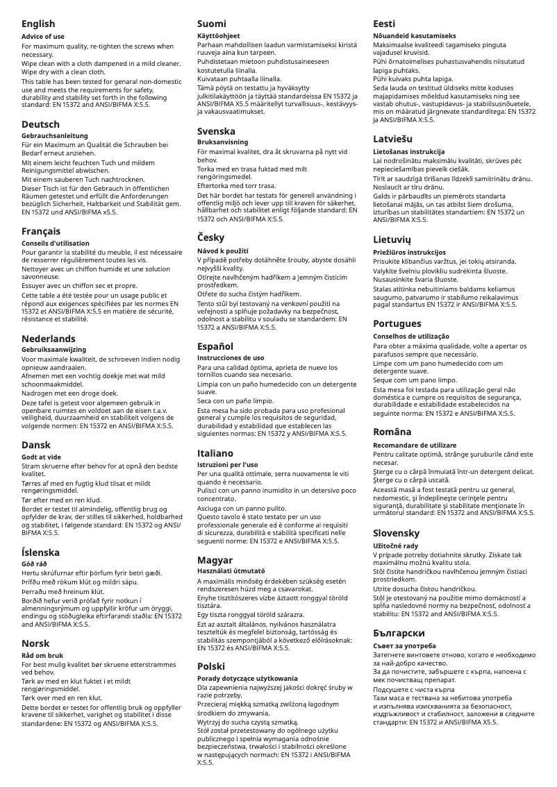 Page 1 de la notice Manuel utilisateur Ikea TROTTEN 304.747.52