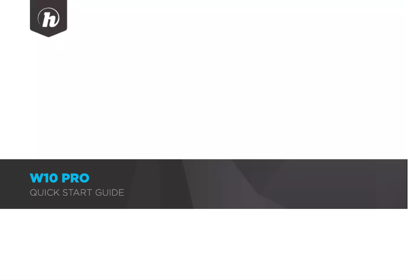 Page n°1 - Manuel utilisateur Hipstreet W10 Pro