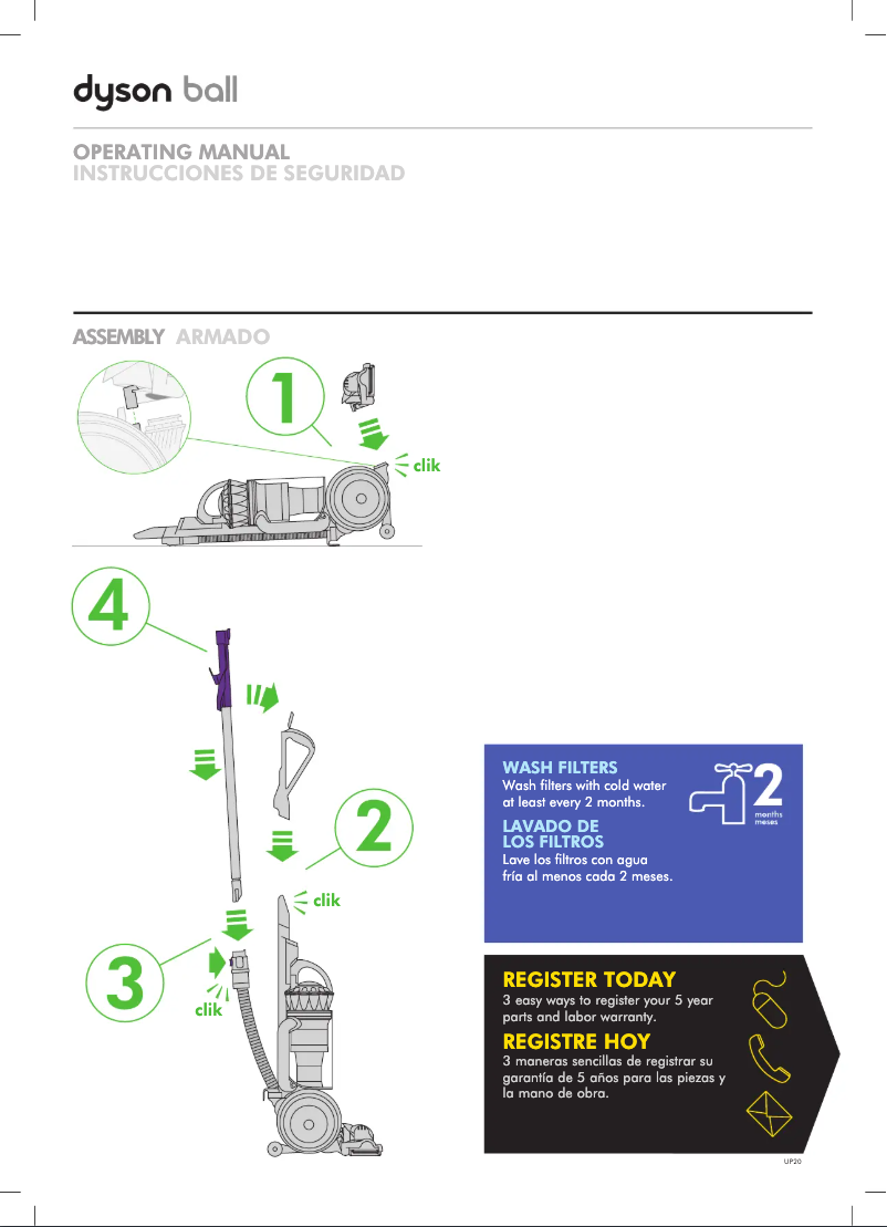 Page 1 de la notice Manuel utilisateur Dyson Ball Animal 2