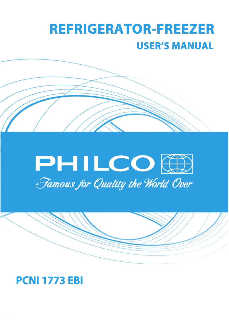 Page n°1 - Manuel utilisateur Philco PCNI 1773 EBi