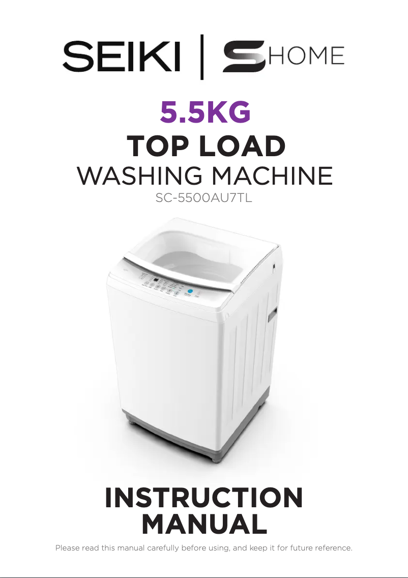 Image de la première page du manuel de l'appareil SC-5500AU7TL