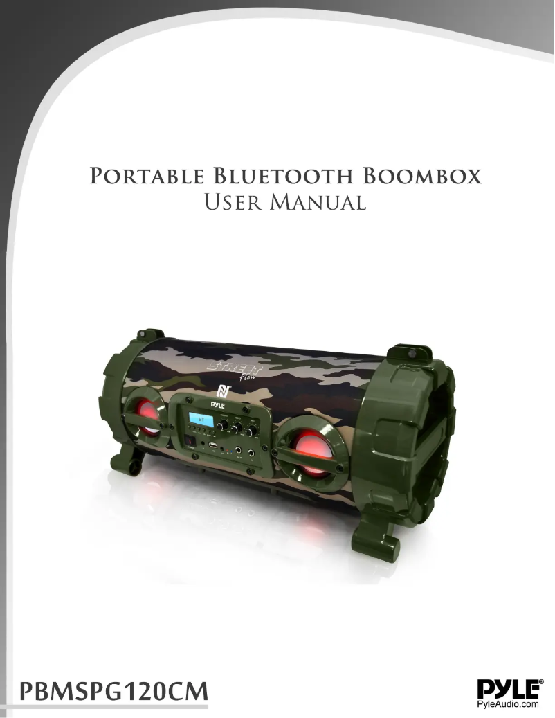 Page n°1 - Manuel utilisateur Pyle Street Flow PBMSPG120CM