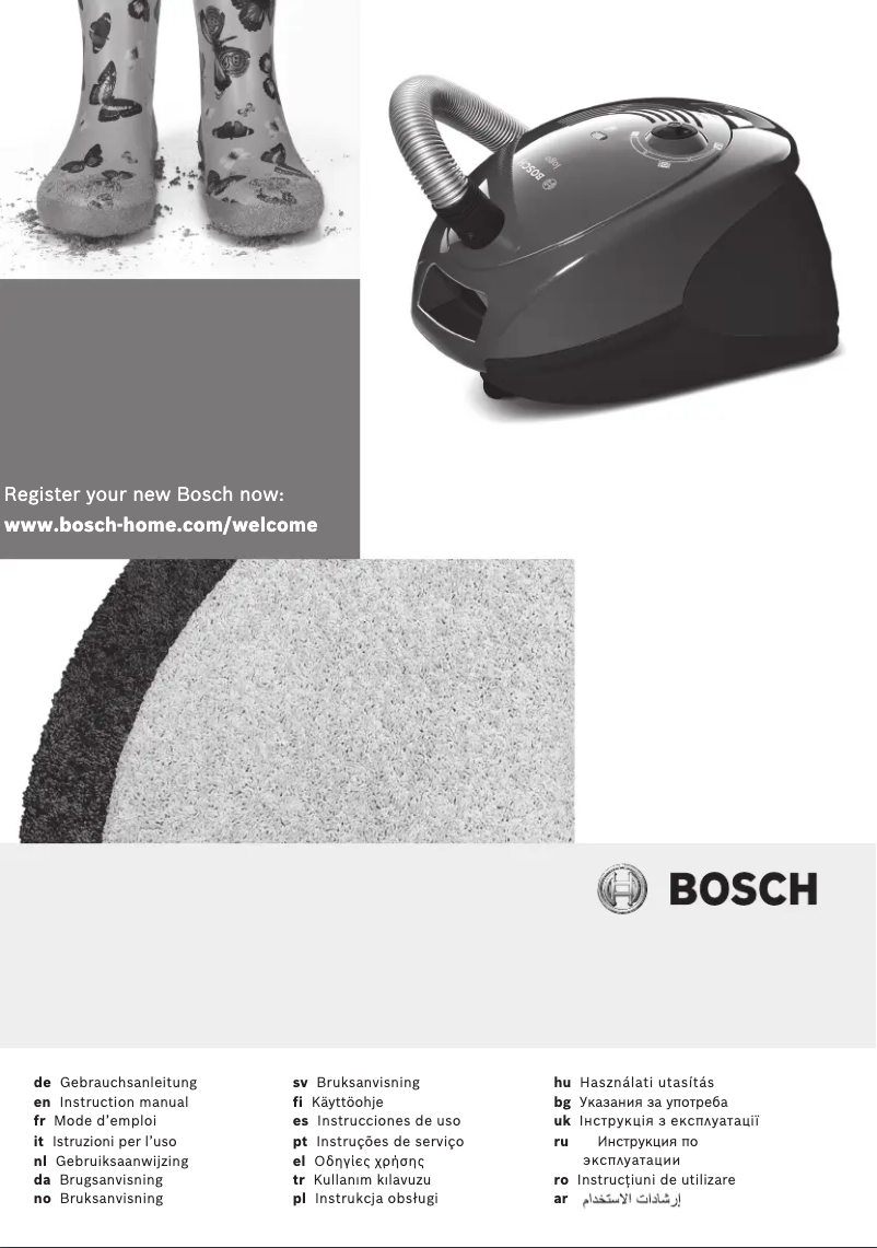 Page 1 de la notice Manuel utilisateur Bosch BSG6B132
