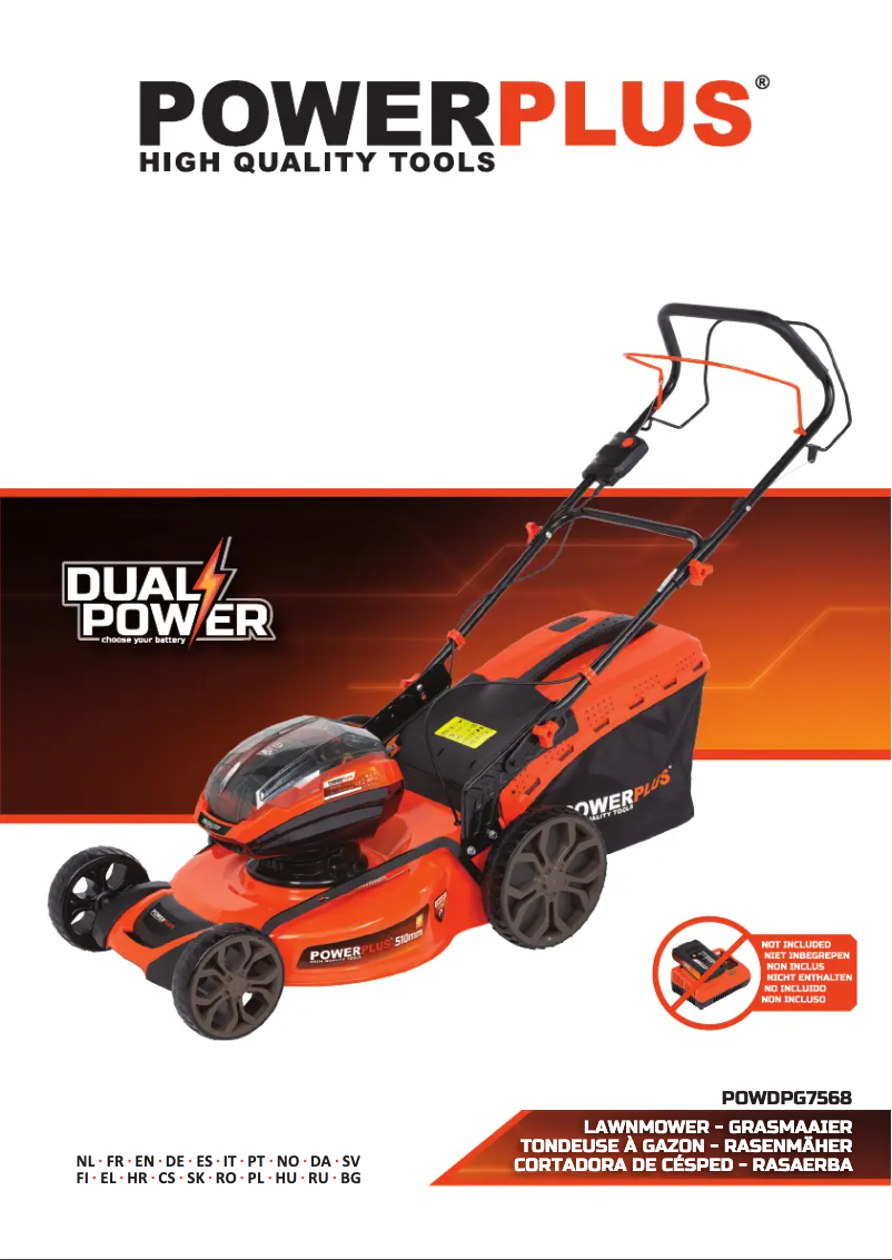 Page 1 de la notice Manuel utilisateur PowerPlus POWDPG7568