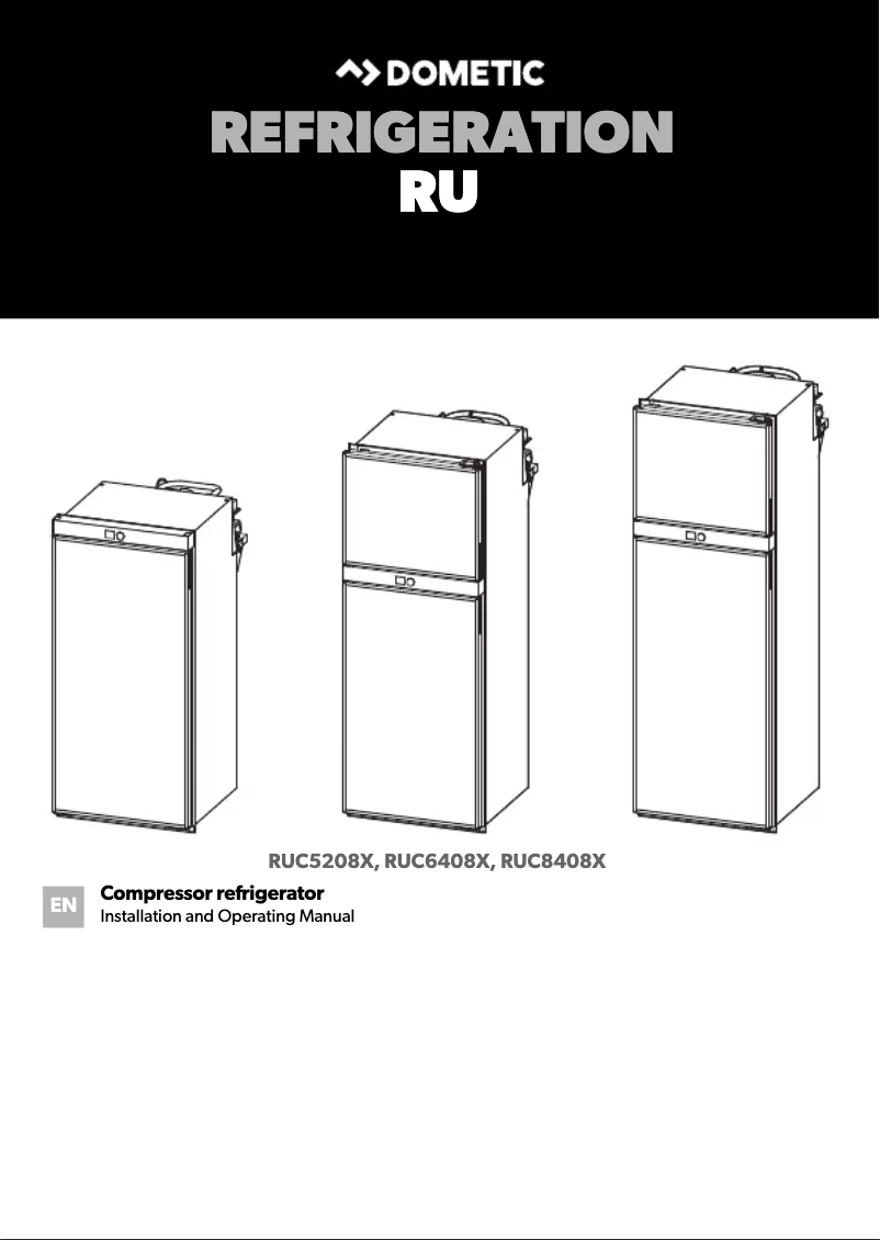 Page 1 de la notice Manuel utilisateur Dometic RUC 8408X