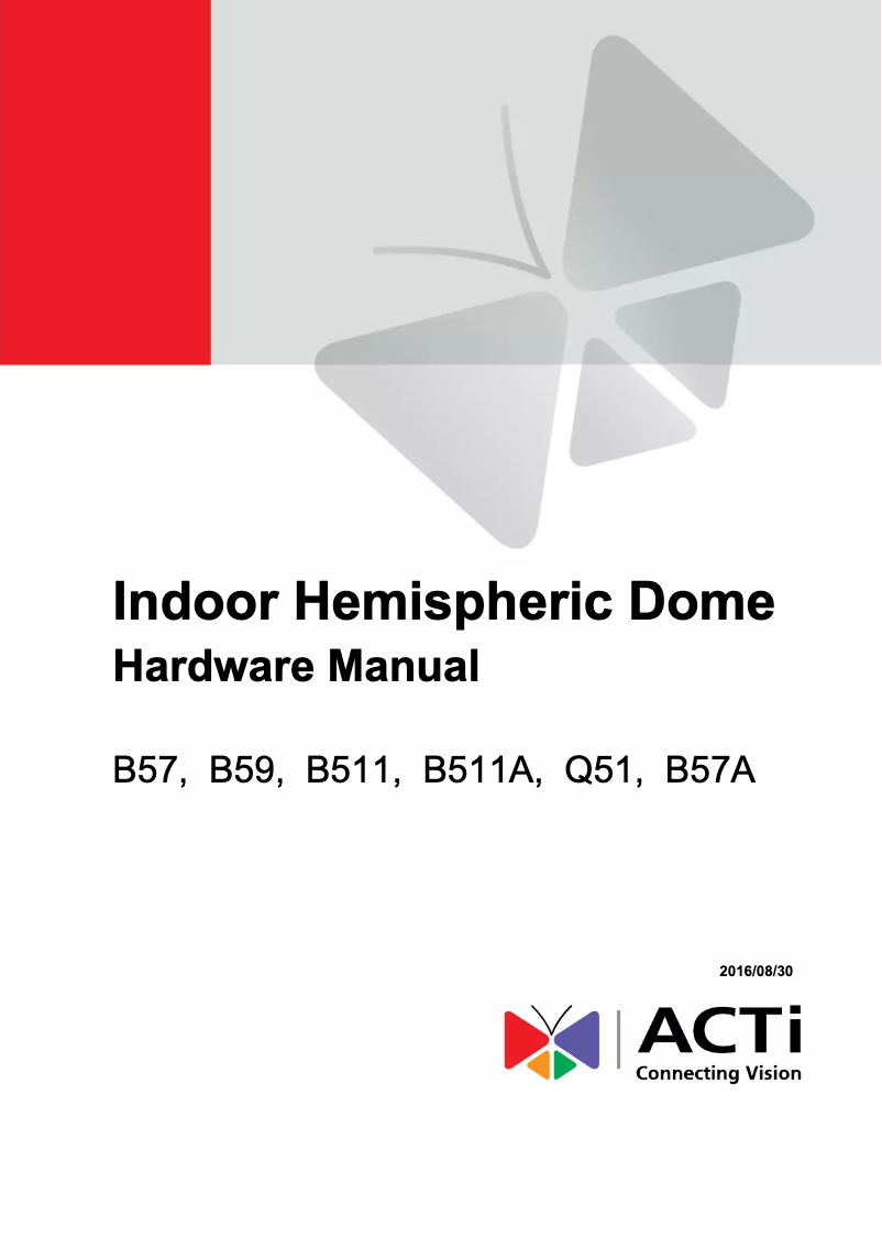 Page 1 de la notice Manuel utilisateur ACTi Q51