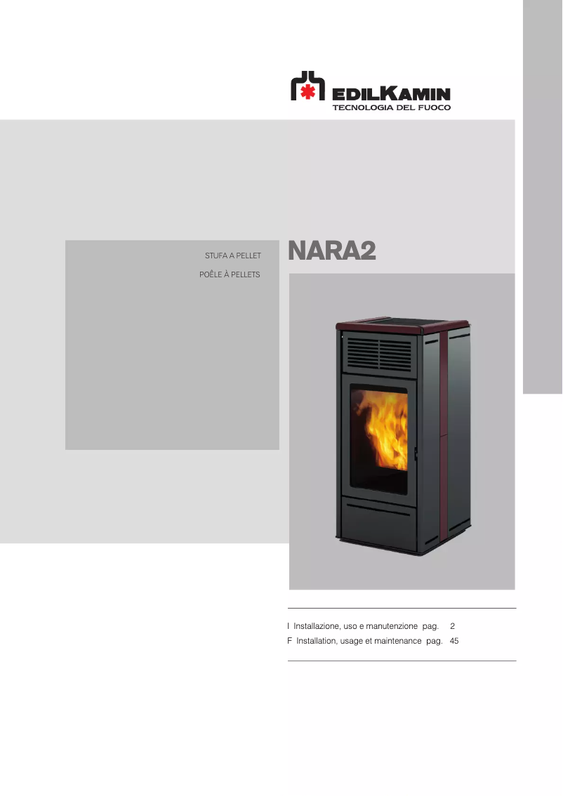 Page n°1 - Manuel utilisateur Edilkamin NARA2