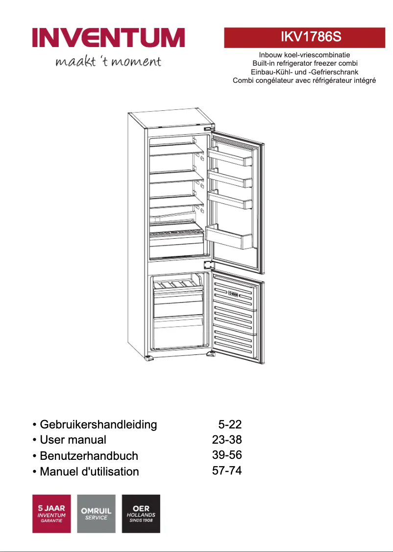 Image de la première page du manuel de l'appareil IKV1786S