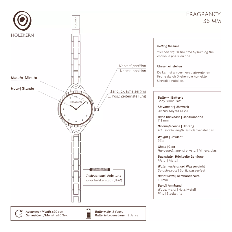 Imagen de la primera página del manual del dispositivo Melisse