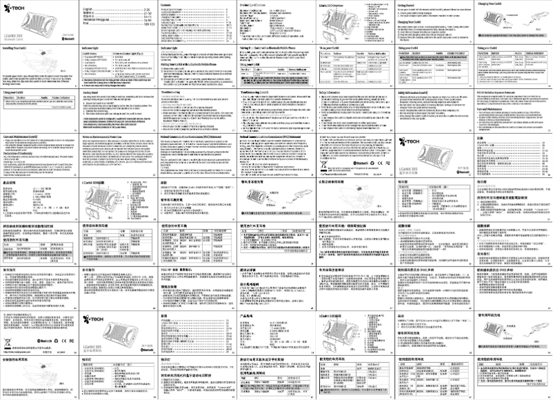 Image de la première page du manuel de l'appareil i.CarKit 305