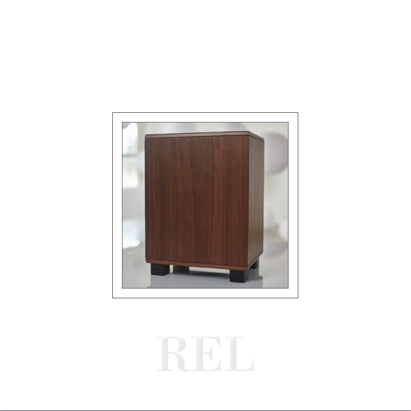 Page n°1 - Manuel utilisateur REL Acoustics Classic 99