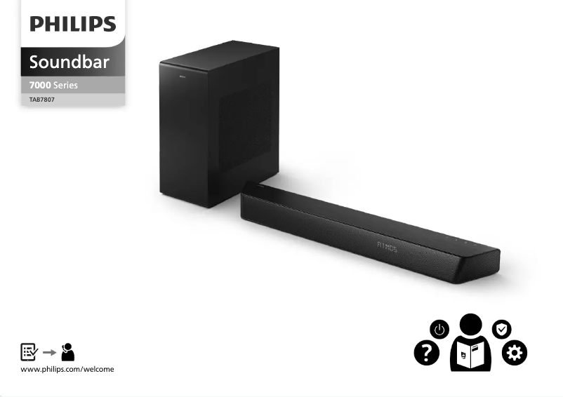 Page n°1 - Guide de démarrage rapide Philips TAB7807