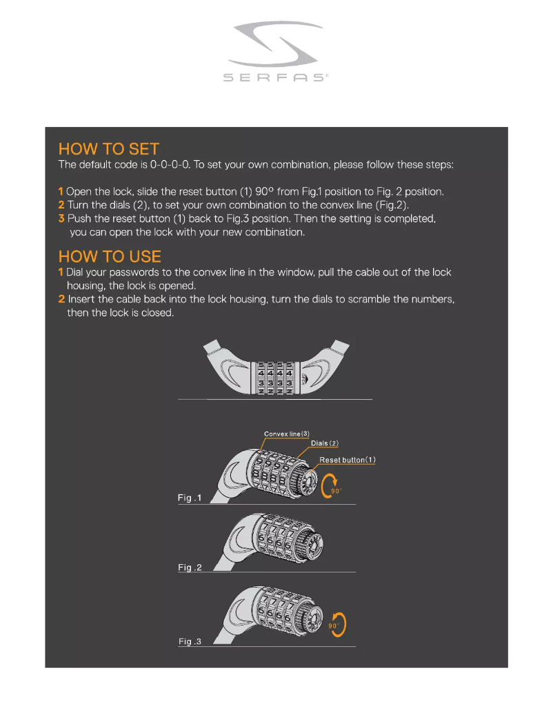 Page 1 de la notice Manuel utilisateur Serfas CL-501