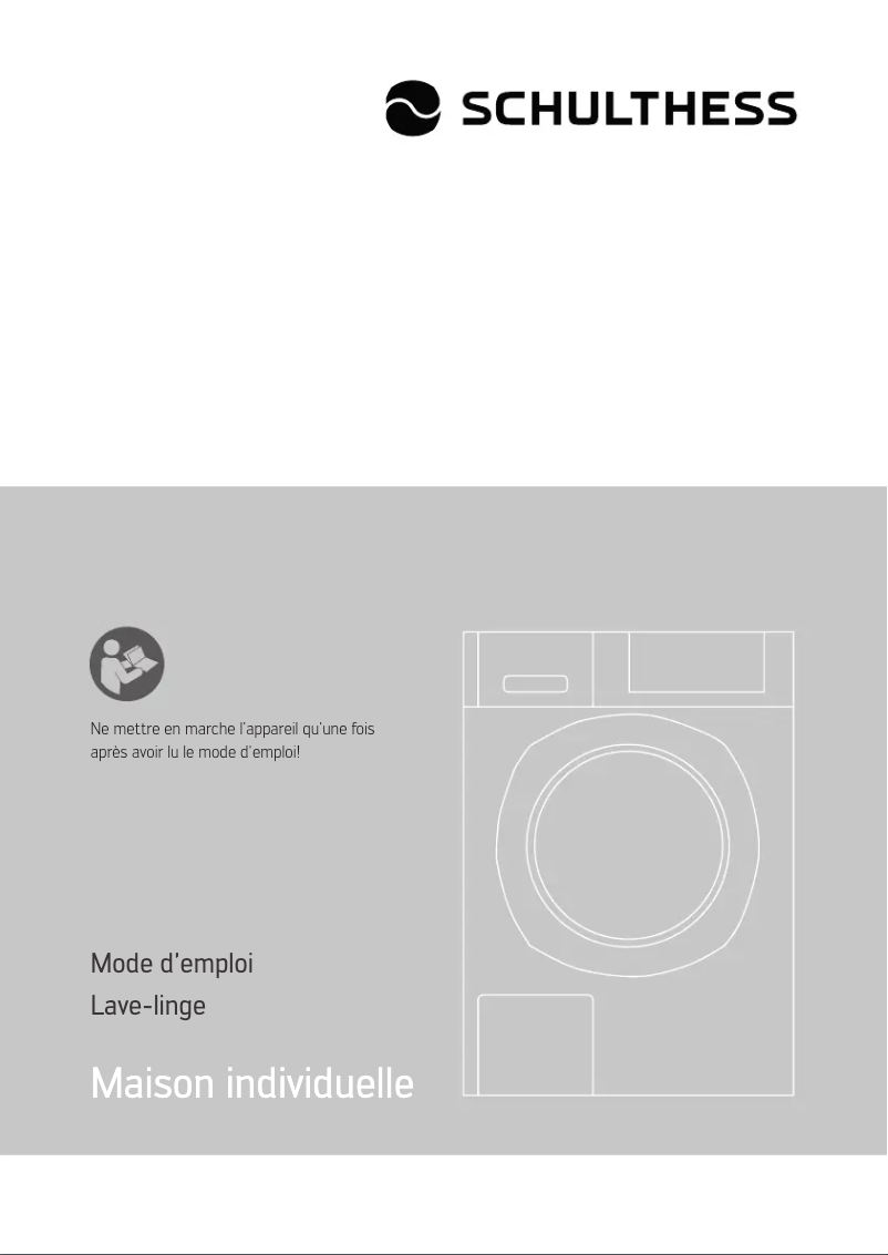 Page 1 de la notice Manuel utilisateur Schulthess Spirit 510