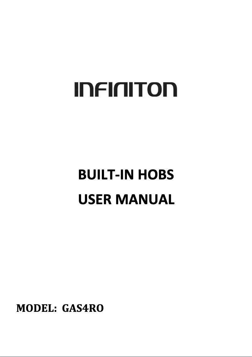 Page n°1 - Manuel utilisateur Infiniton GAS4RO
