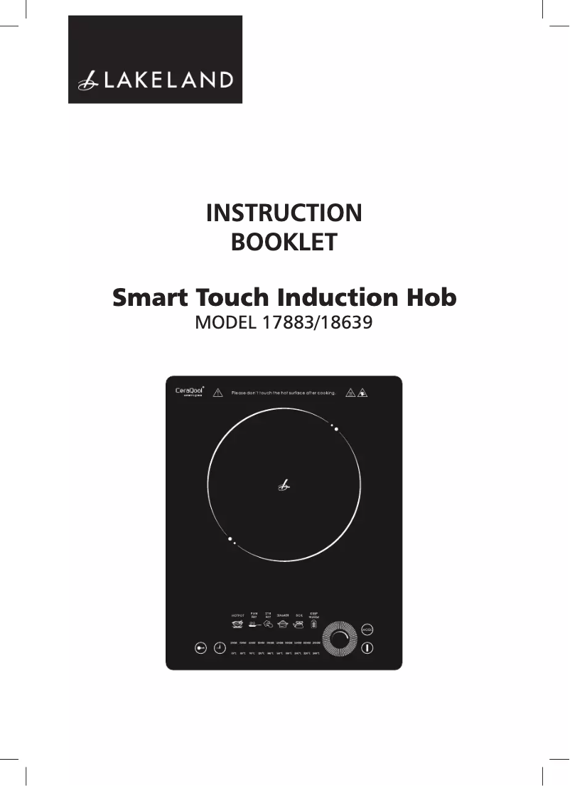 Page 1 de la notice Manuel utilisateur Lakeland 17883 Smart Touch