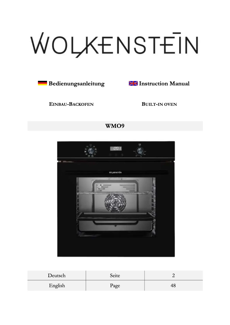 Page 1 de la notice Manuel utilisateur Wolkenstein WMO 9