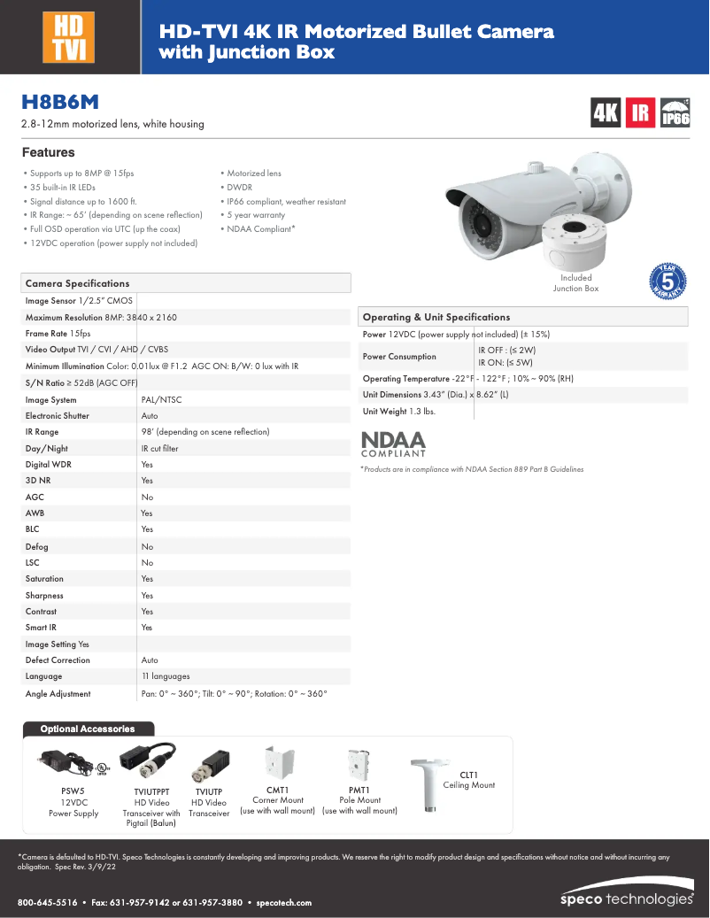 Image de la première page du manuel de l'appareil H8B6M