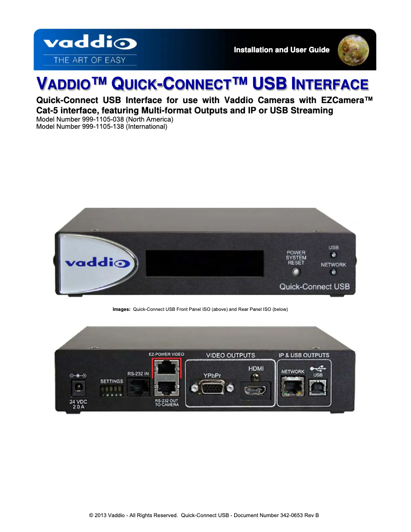 Image de la première page du manuel de l'appareil RoboSHOT 12 QUSB