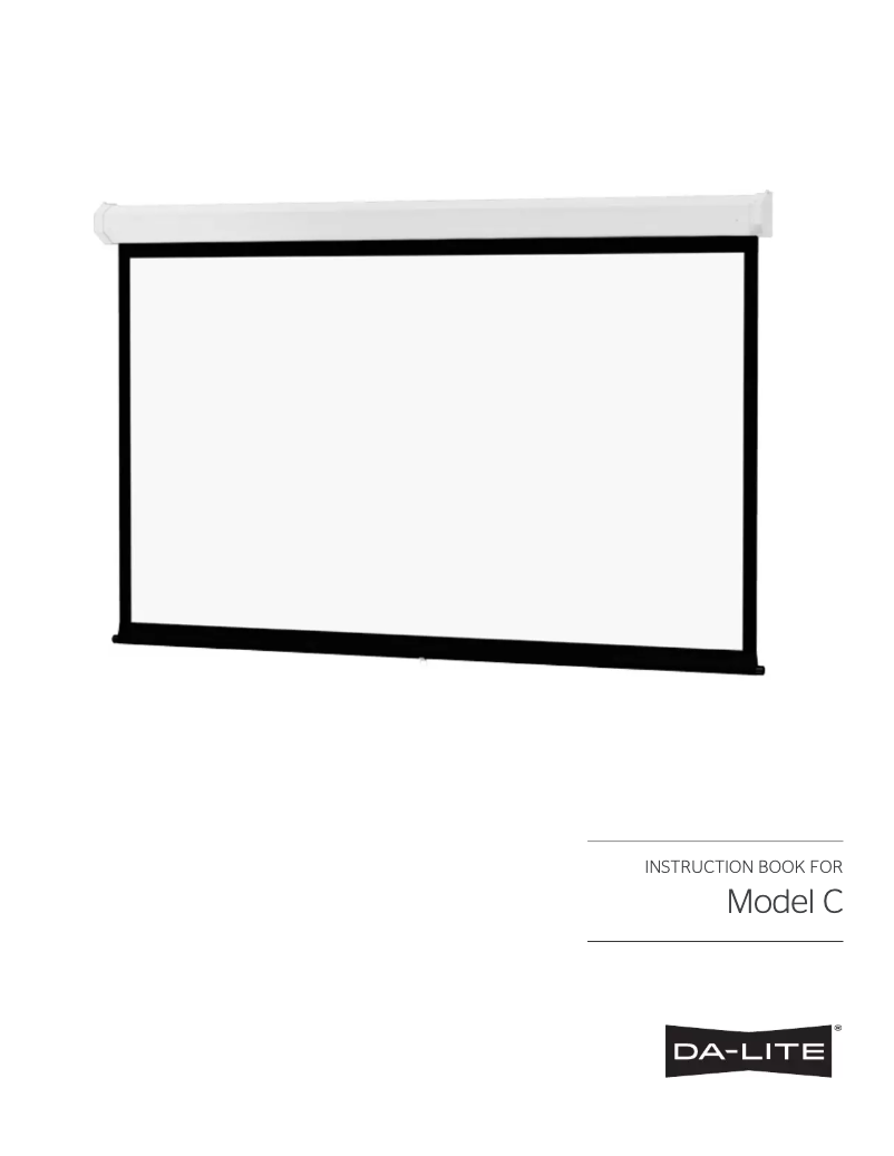 Image de la première page du manuel de l'appareil Model C 83401