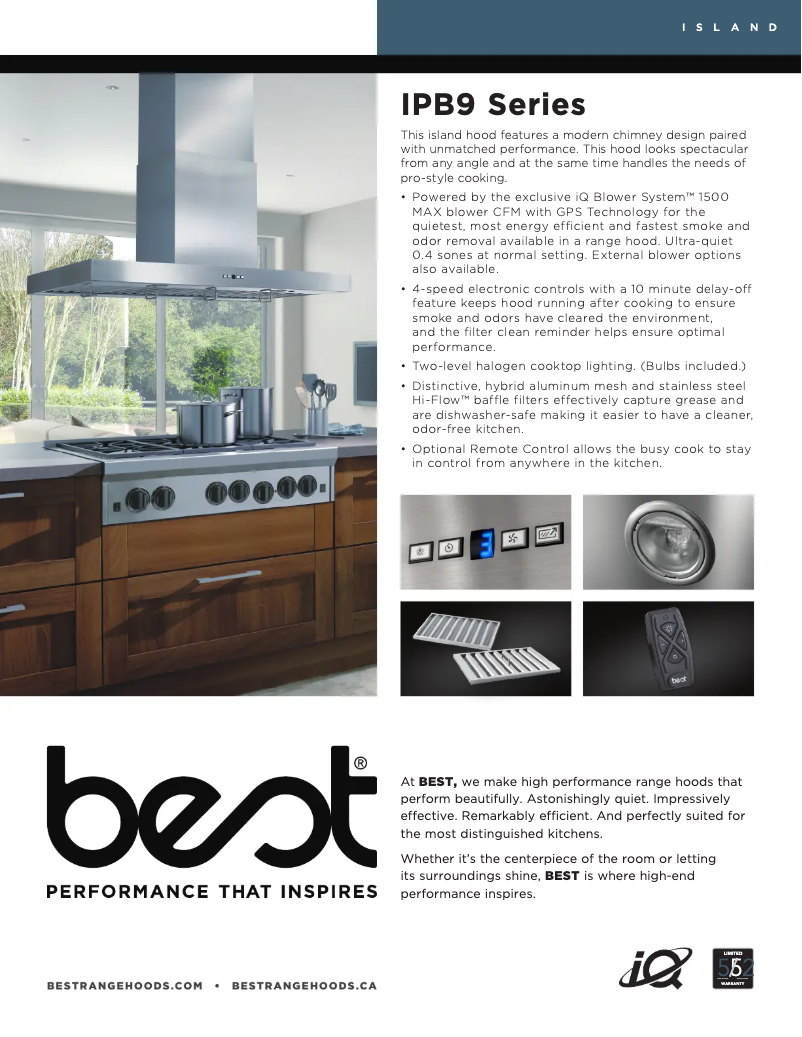 Page n°1 - Fiche technique Best Gorgona IPB9E48SB