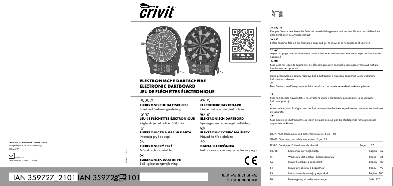Imagen de la primera página del manual del dispositivo IAN 67074