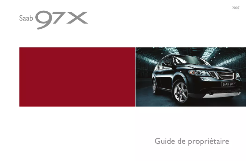Page 1 de la notice Manuel utilisateur Saab 9-7X (2007)