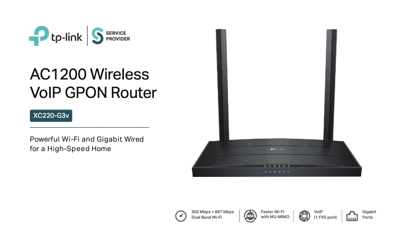 Página 1 del manual Ficha técnica TP-Link XC220-G3v