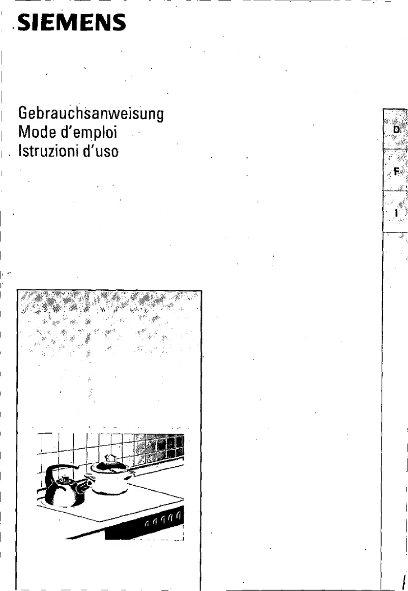 Page 1 de la notice Manuel utilisateur Siemens EK71022
