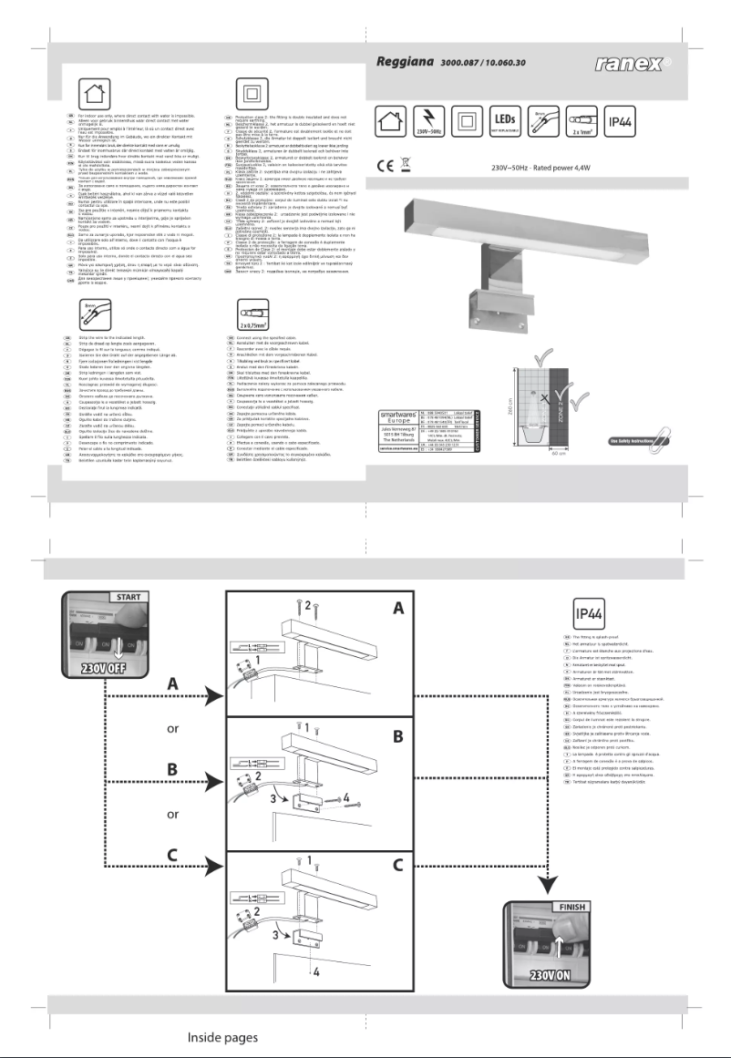 Image de la première page du manuel de l'appareil Reggiana 3000.087
